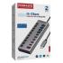 Promate GegaHub-5G 10 in 1 USB-C Multiport Hub, 3 USB-C and 4 USB-A Ports with 5Gbps Data Transfer, Fast Charging USB-C and USB-A Ports, 20W USB-C PD Port with Individual Power Switches and Plug & Play